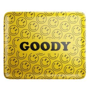 Goody Glass Pattern Face Rolling Tray – Gelb, Large