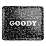 Goody Glass Pattern Face Rolling Tray – Schwarz, Large
