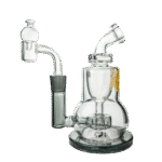 Goody Glass The Chief Mini Dab-Rig Set (4-teilig) – Transparent Schwarz