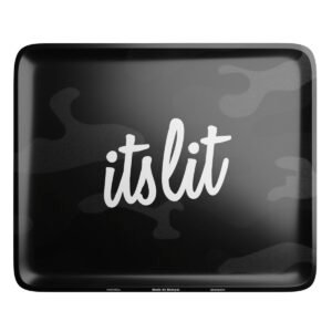HEMPER It’s Lit Black Camouflage Rolling Tray – Large