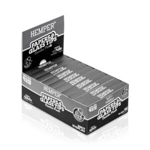 HEMPER King Size Blättchen-Heft mit 7 mm Glasfilter – Classic White