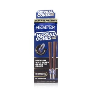 HEMPER King Size Cones aus Teeblatt mit Glasfilter – Wild Berry