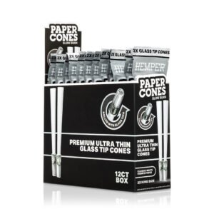 HEMPER King Size Cones mit Glasfilter – Classic White