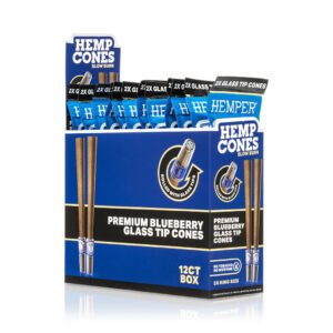 HEMPER King Size Hanf-Cones mit Glasfilter – Blueberry