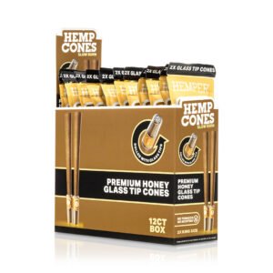 HEMPER King Size Hanf-Cones mit Glasfilter – Honey