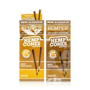 HEMPER King Size Hanf-Cones mit Kartonfilter – Honey
