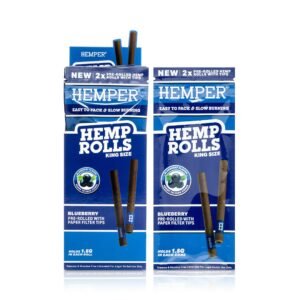 HEMPER King Size Hanf-Rolls mit Kartonfilter – Blueberry