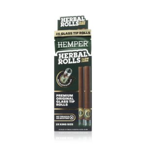 HEMPER King Size Rolls aus Teeblatt mit Glasfilter – Natural