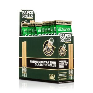 HEMPER King Size Rolls mit Glasfilter – Natural Brown