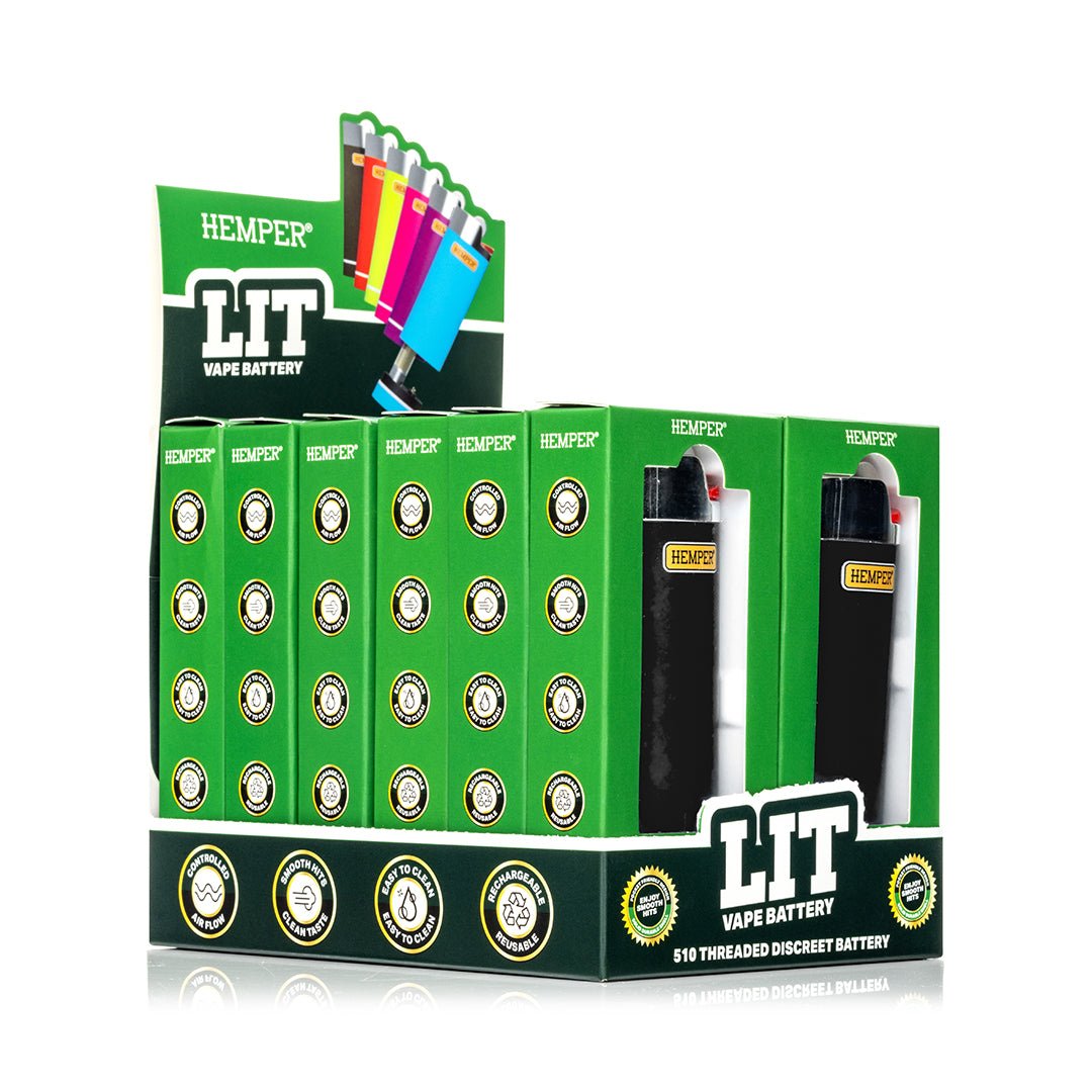 HEMPER Lit Vape Battery 510-Akku – Black – Bild 2