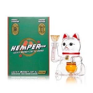 HEMPER Lucky Money Cat Wasserfilter-Glas XL
