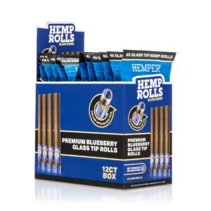 HEMPER Mini-Size Hanf-Rolls mit Glasfilter – Blueberry