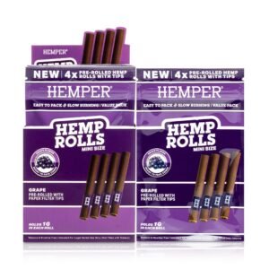 HEMPER Mini-Size Hanf-Rolls mit Kartonfilter – Grape